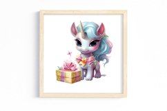 Birthday Unicorn Sublimation Clipart Product Image 3