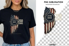 USA 250 Years PNG | 17762026 Patriotic Flag Design | Vintage Product Image 1