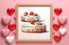 Watercolor Valentines Day Clipart, Christmas Clipart Product Image 3