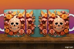 Spooky Pumpkins Halloween Mug Wrap | 11 Oz | Sublimation Product Image 4