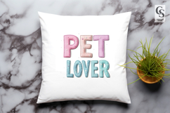 Puppy Love Cat Dad Pet Lover Animal Typography Clipart Product Image 3