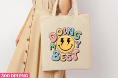 Doing My Best PNG, Retro Positive Sublimation PNG Product Image 3