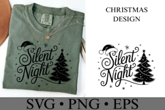 Silent Night Svg | Christmas svg | Shirt Svg Product Image 3