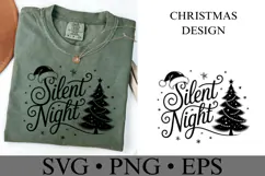 Silent Night Svg | Christmas svg | Shirt Svg Product Image 3