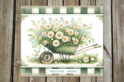 Vintage Spring | 4 Skinny tumbler Sublimation designs P Product Image 3