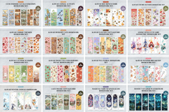 64 Bookmark Bundle Package,Kawaii Elegant &amp; Bright Designs Product Image 3
