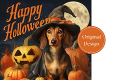 Happy Halloween Tumbler, Halloween Dog Tumbler Design Product Image 3