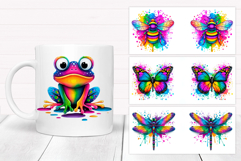 Rainbow Animals Mug Bundle. Colorful Animals Sublimation Product Image 5