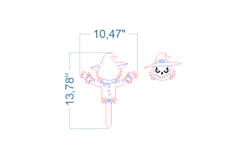 Halloween Yard Stake SVG laser cut file for Glowforge Product Image 3