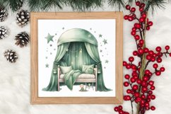 Mint Christmas Baby First Clipart, Christmas PNG Product Image 3