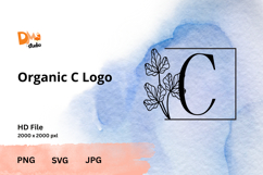 Organic Logo Monogram - Elegant Nature JPG | PNG | SVG Product Image 1
