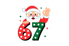 Funny Christmas Six Seven 67 Png Bundle 6 7 67 Christmas Product Image 2