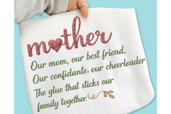 Mother's Day PNG, She is Mom PNG, Faux Yarn Mama PNG, Mother Product Image 7
