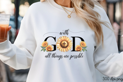 Sunflower Christian Sublimation Bundle PNG Product Image 5