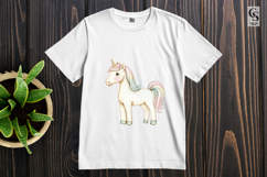 Watercolor Pastel Unicorn Clipart Sublimation PNG Product Image 3