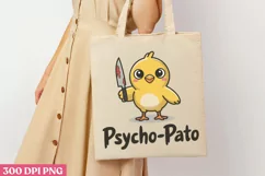 Psycho Pato PNG, Funny Duck Sublimation PNG Product Image 1