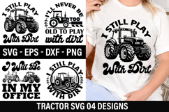 Tractor SVG Design - I Will Be In My Office Product Image 1
