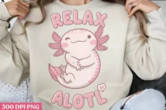 Relax Alotl PNG, Funny Axolotl Sublimation PNG Product Image 3