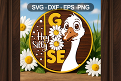 Hey Silly Goose Door Sign SVG Funny Farmhouse Decor Product Image 3