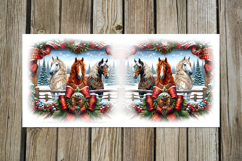 Country Christmas | 4 horse Sublimation Mug design PLUS Product Image 3