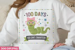 100 DAYS. 100 DAYS PNG, 100 Days Of School Sublimation PNG Product Image 1