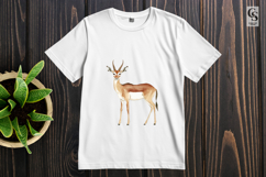 Watercolor Gazelle Antelope Illustration Clipart PNG Product Image 2