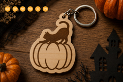 Halloween Keychain Laser Cut SVG Product Image 1