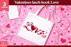 Valentines Sublimation Valentine Latch Hook yarn LOVE Product Image 2