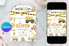 Construction Birthday Invitation Template Product Image 4