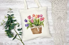 Tulips Illustration, Watercolor Tulips PNG, Flowers PNG Product Image 3