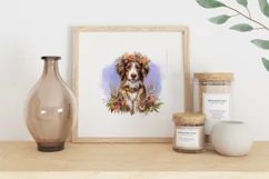 Watercolor Dog Illustration PNG, Dog Sublimation Design Product Image 2