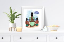 Family clipart, Mom son and daughter Product Image 6