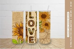 Sunflower Tumbler Wrap, Sunflower Skinny Tumbler Sublimation