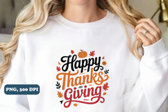 Thanksgiving PNG Sublimation design Bundle, Thanksgiving Product Image 14
