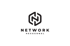 Hexagon Letter N Logo Design Vector Template Product Image 3
