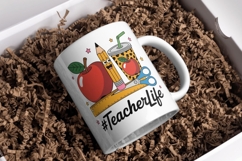 Teach &amp; Inspire Retro Teacher Quote PNG Pack Product Image 3