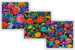 Rainbow Wildflower Field Seamless Pattern | Pattern bundle Product Image 3