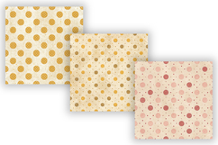Happy Dots Vintage Digital Paper, Seamless Polka Dot Pattern Product Image 3