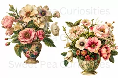 Flowers, Junk Journal, PNG, Clipart, Ephemera, Botanical Product Image 3