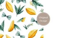 Mango Tumbler Wrap Design, Cute Bows Tumbler Template Product Image 3