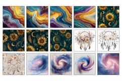 Glitter Rainbow Pillow Designs, Celestial Bundle Product Image 3
