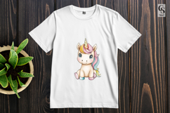 Cute Pastel Unicorn Clipart Sublimation PNG Product Image 3