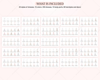 The Curvy Bride Clipart Portrait Creator Product Image 3