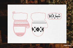 Christmas Mitten Ornaments SVG Bundle | Laser Cut | SVG Product Image 3