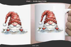 Christmas peeking character png design for T-shirts Product Image 3