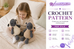 Bobble Stitch Sheep Amigurumi Crochet Pattern PDF Product Image 3