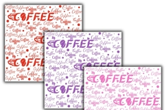 coffee digital papers, Coffee pattern, Coffee background Product Image 2