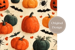 Cartoon Halloween Pumpkin Tumbler, Halloween Bats Tumbler Product Image 3