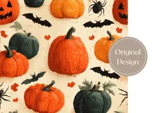 Cartoon Halloween Pumpkin Tumbler, Halloween Bats Tumbler Product Image 3