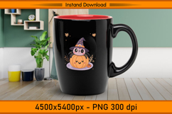 Cute Spider Pumpkin Sublimation Design PNG Product Image 3